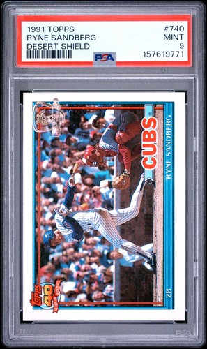 Ryne Sandberg #740 1991 Topps Desert Shield card