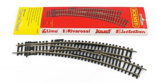HORNBY R8075 RECHTE HAND GEBOGENE SPITZE R 8075 NEUSILBER IN VERPACKUNG KOSTENLOSER UK-VERSAND | Condition: New