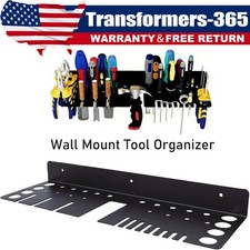 Tool Rail Rack Holder Screwdriver Organizer Wall Mount Hanger Shelf For Garage