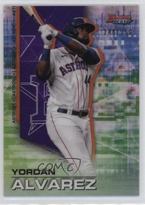 2021 Bowman's Best Purple Refractor 248/250 Yordan Alvarez #8 s1i