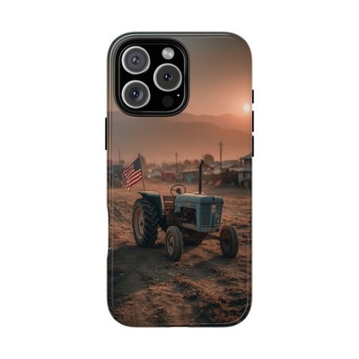 Phone Ink - iPhone | Galaxy | Pixel Case - Antique Tractor American Flag