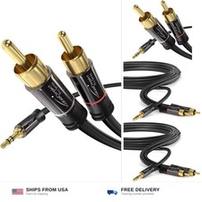 KabelDirekt RCA to Jack 3.5mm Adapter Cable 15ft Versatile Plug-and-Pla...