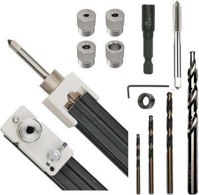 Aluminum Extrusion Drill Guide & Tap Jig Bit Access Hole For 2020 2040 Europe...