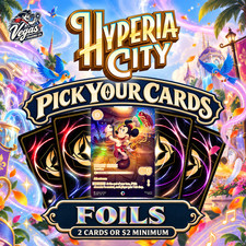 Disney Lorcana Hyperia City FOIL Singles YOU PICK Bundle Save 2 Minimum