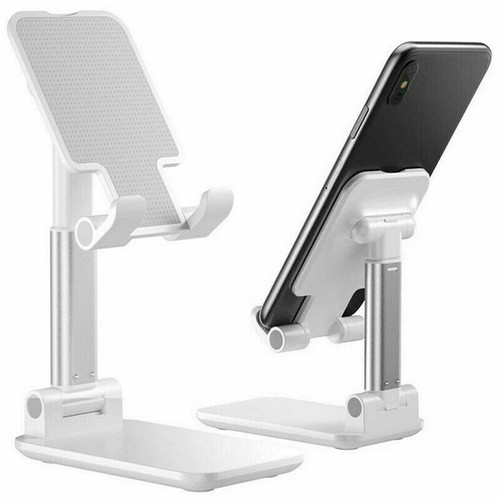 `Metall Desktop Tablet Halter Faltbare Schreibtisch Handy Halter Ständer - Photo 6/13