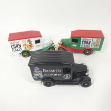 Corn Flakes & Bassetts Allsorts Toy Model Trucks Diecast Vintage Lledo England