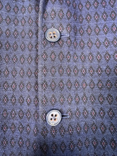 Ben Sherman Blazer Mens 44R Diamond Pattern Tailored Sport Coat Jacket Crews - Picture 9 of 15