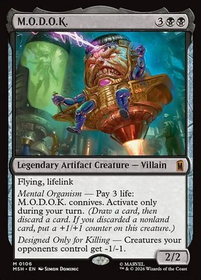 Magic/MTG M.O.D.O.K. MSH-106 Mythic Englisch NM Foil