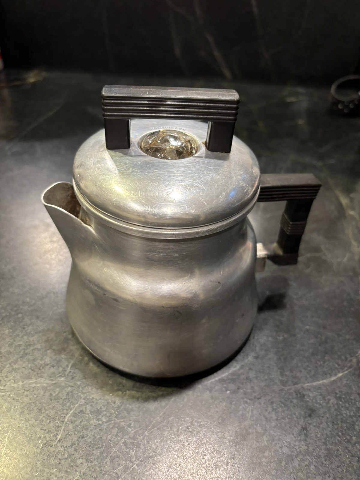 Vintage Wear-Ever Aluminum Coffee Pot Percolator 3002 1-2 Cup Complete