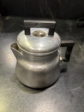 Vintage Wear-Ever Aluminum Coffee Pot Percolator 3002 1-2 Cup Complete