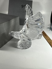 VTG WATERFORD CRYSTAL EAGLE FIGURINE ~ FRED CURTIS DESIGN ~ Glass Statue Wings