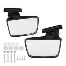 2pcs Golf Cart Mirrors Folding Side Rear View For Club Car Universal Adjustment