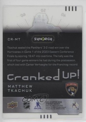 2023-24 Upper Deck Synergy Cranked Up 582/849 Matthew Tkachuk #CR-MT 12g7