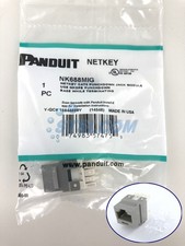 Panduit NetKey NK688MIG Cat6 Keystone Jack Module, Gray STSI