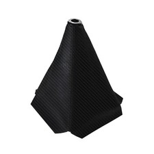 Car Shift Boot Cover, Stick Shift Cover, Dustproof Gear Carbon Fiber Black