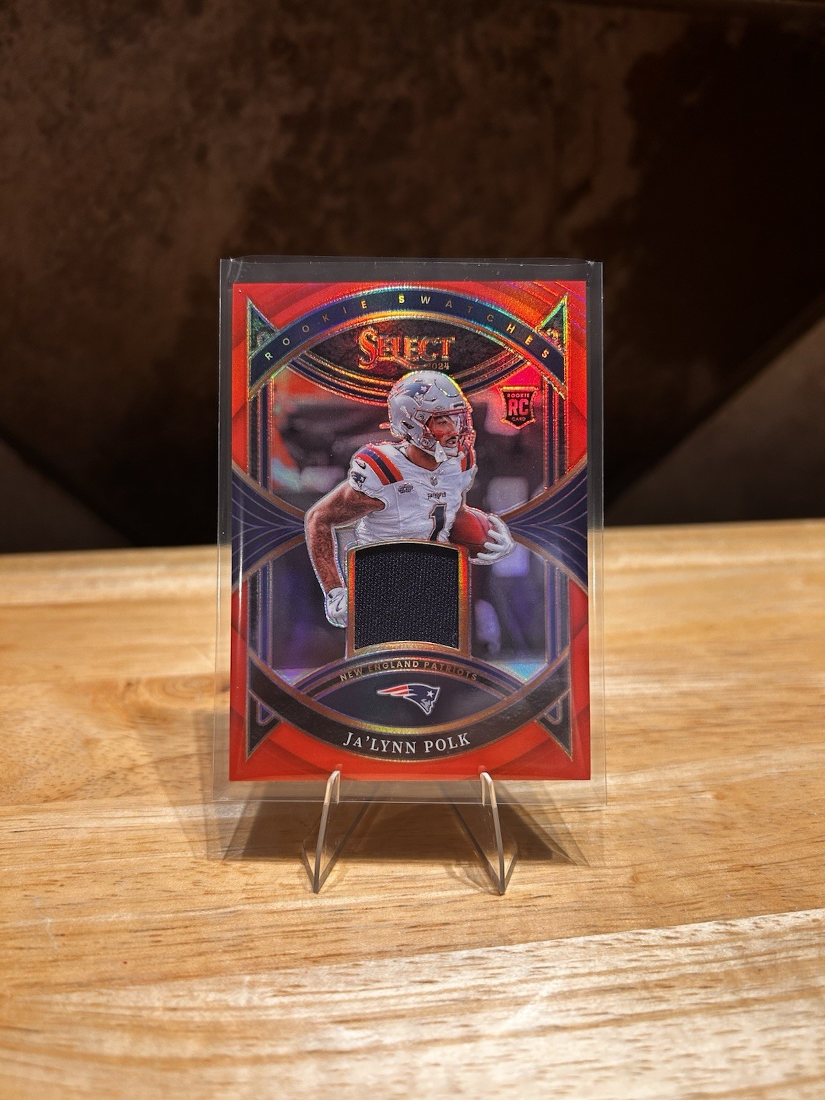 Ja'Lynn Polk Panini Select Rookie Swatches #RSJPK Red Prizm