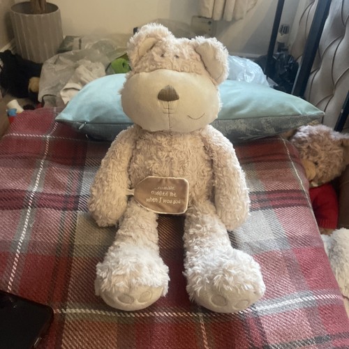 MAMAS & PAPAS SOFT PLUSH TEDDY BEAR CRUMBLE cuddle me when I was sad 15"