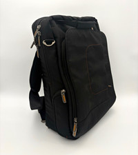 Briggs  Riley VB404-4 Convertible Backpack Briefcase Crossbody Bag Black READ