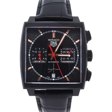 Tag Heuer Monaco 39mm Black Dial Watch Ref# CBL2180.FC6497