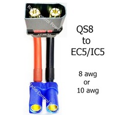 RCP-QS8 to EC5/IC5 Adapters 8 awg wire or 10 awg wire