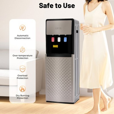 Bottom Load Water Cooler Dispenser With Safety Lock 3 Temperature Settings