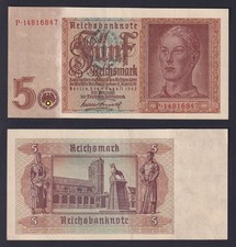 Germany Banknote 5 Reichsmark 1942 P.-186a SUP/AU