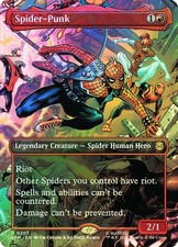 MTG FOIL Spider-Punk 207 Borderless  - Marvel's Spider-Man #207