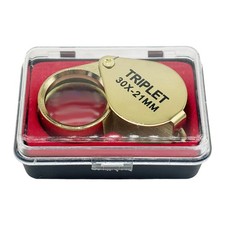 30X Jewelers Loupe Magnifier Pocket Magnifying Glass Coin Jewelry Loop Eye