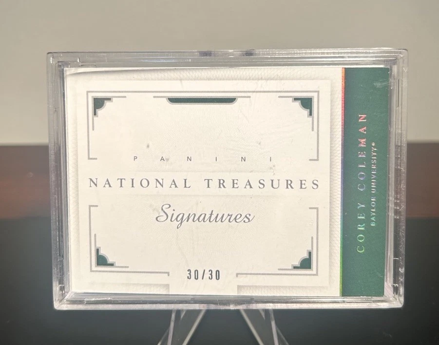 2016 Panini National Treasures Collegiate /30 Corey Coleman #10 Rookie Rpa RC - Image 2 of 3