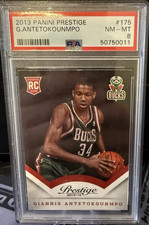 2013 Panini Prestige: Giannis Antetokounmpo [Rookie Card] RC (#175) PSA 8