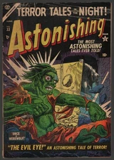 ASTONISHING #33 PRE-CODE HORROR ATLAS MONSTER EVIL EYE COVER GOLDEN AGE