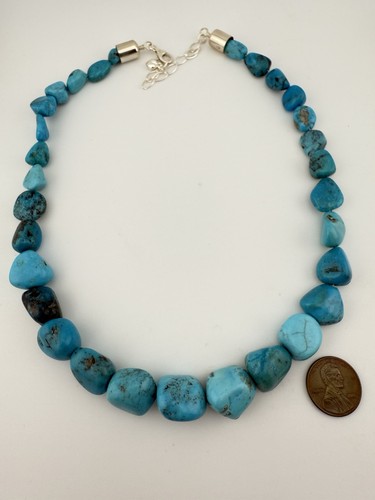 DTR JAY KING 925 TURQUOISE BEADED 20” NECKLACE K50B - Picture 2 of 4