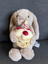 Jellycat bashful beige bunny 'birthday'