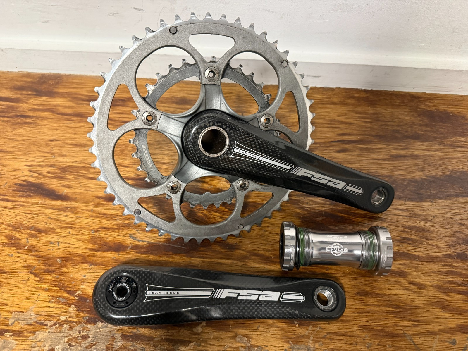 FSA Carbon Team Issue Crankset 110BCD 50/34 172.5mm MegaExo 