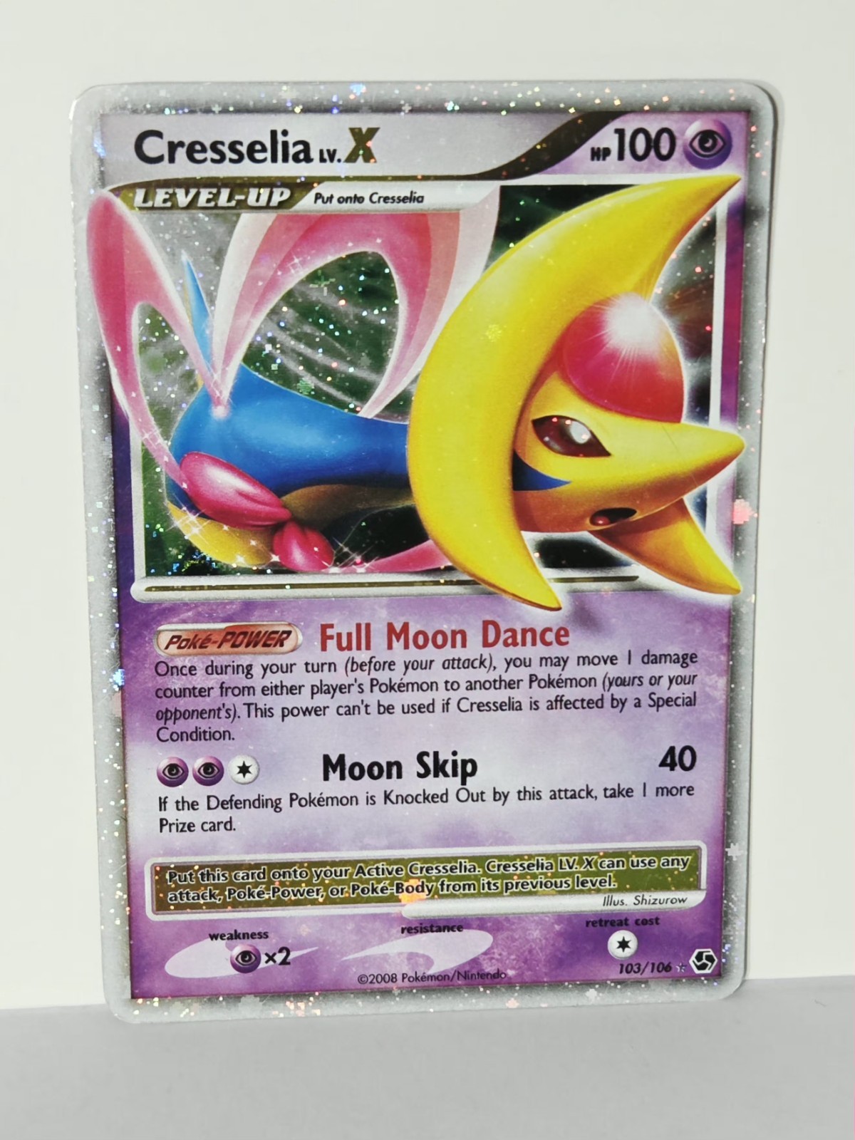 Cresselia LV.X 103/106 Great Encounters D&P - Ultra Rare Holo - 2008 Pokemon 