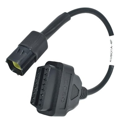 382426 OBD2 Adapter Cable For KUBOTA Vehicles 4 Pin 16Pin To OBD1 4Pin