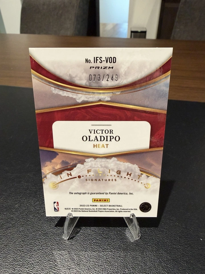 2022-23 Select Victor Oladipo In Flight Signatures Auto Prizm /249 Heat - Image 2 of 2