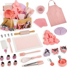 Kids Baking Sets Real Little Chef Kitchen Cooking Set Tools Kit Supplies, wit...