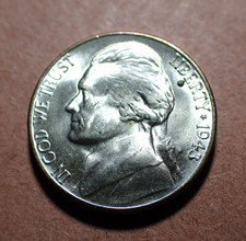 1943-S 35% Silver Jefferson Nickel  Ch. BU