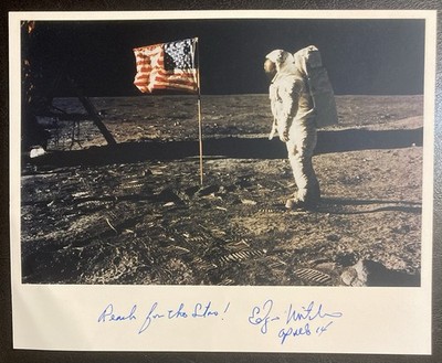 ED MITCHELL NASA  Astronaut Hand Signed Autograph 8 X 10 Photo Moon Walker