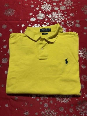 Polo Ralph Lauren manches courtes | Jaune 100% coton | Taille M - Photo 1/4