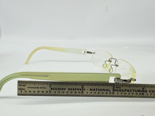 Lindbergh Spirit Titanium Col K52 125 mm Green Silver Rimless Eyeglasses W/ Rx - Bild 21 von 22