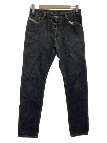 DIESEL Straight Pants 30 Denim BLK Plain 1995