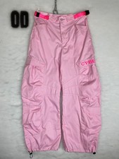 NWT Cyberdog London Pink Cargo Pants Parachutes Size XS-S