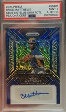 2024 Panini Prizm - Sensational Signatures Brice Matthews  PSA10  5/8 (AU,RC)