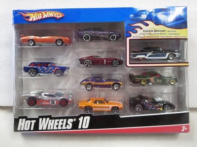 Hot Wheels 10 car pack with exclusive decoration car