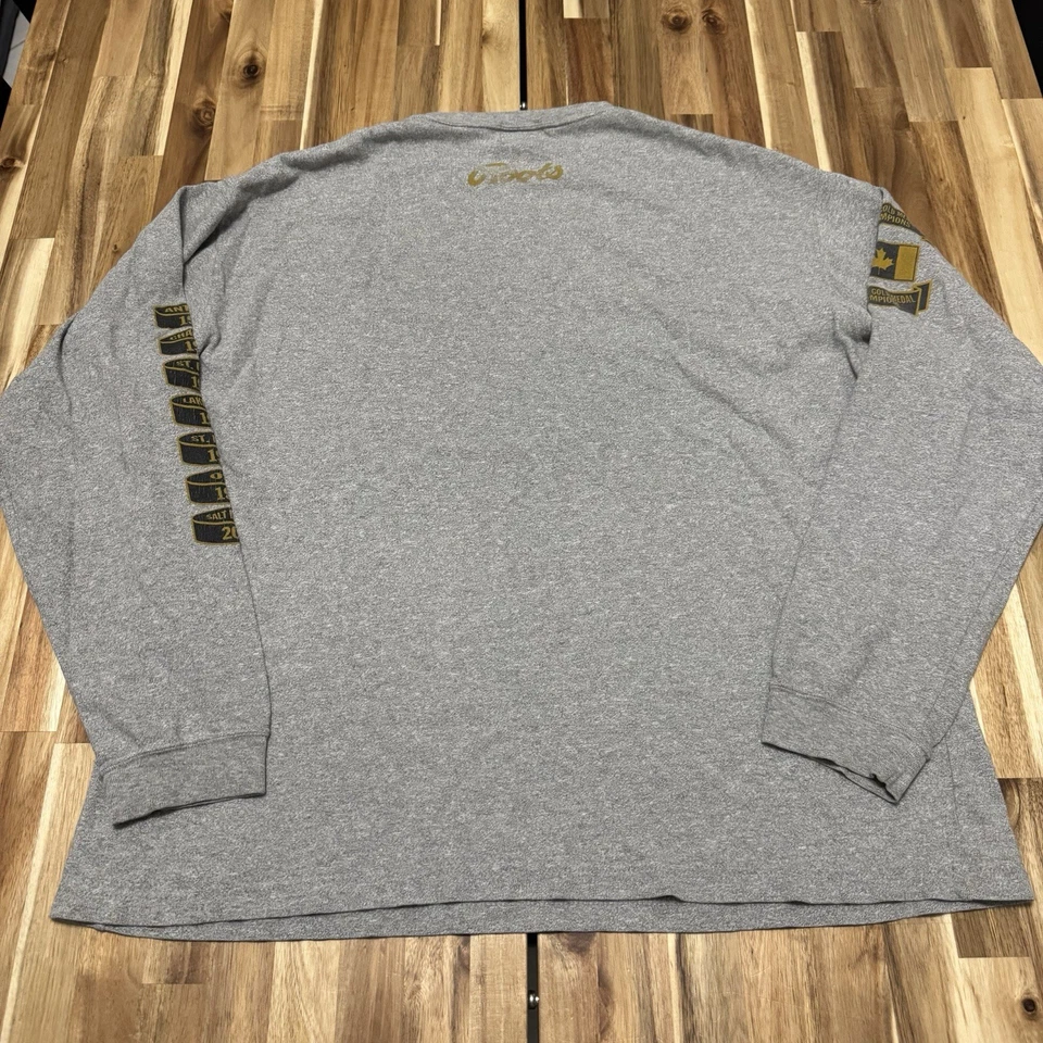 Camisa De Colección Roots Para Hombre XL Gris 2002 Olímpico Canadá Hockey Manga Larga Utah Foto 4 de 4