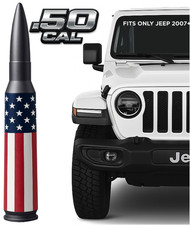 50 Cal Badass Bullet Antenna For 2007 Jeep Wrangler Jkjl American Flag