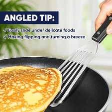 Newness Metal Fish Turner Spatula Stainless Steel for Kitchen Use, Small Grid...