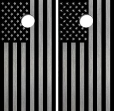 Rustic American Flag Cornhole Board Wrap LAMINATED Decal Vinyl Sticker 4060